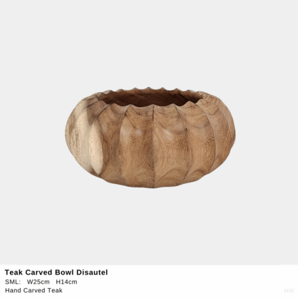 Carved Bowl Disautel Set 2
