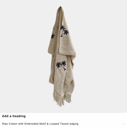 Throw Palms Black