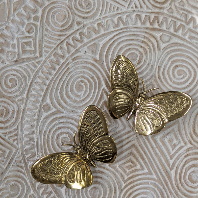 Brass Butterfly – Monarch Design | Handcrafted Wall Decor | Two sizes