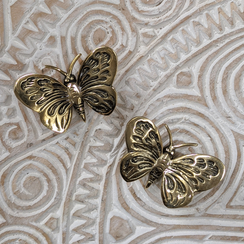 Brass Butterfly – Monarch Design | Handcrafted Wall Decor | Two sizes