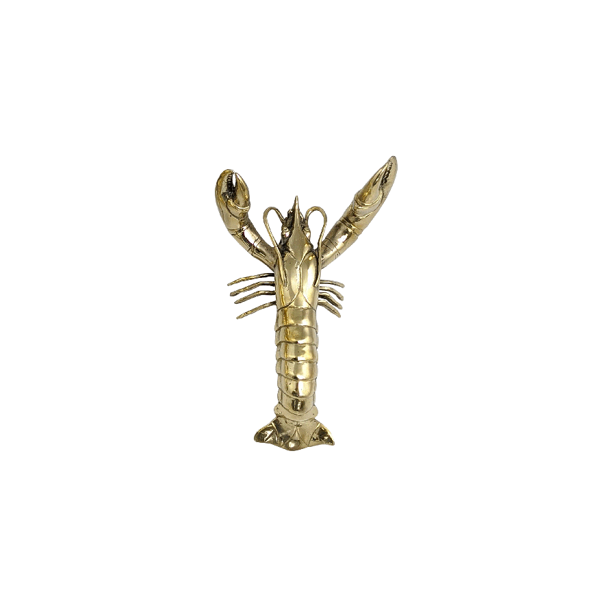 Brass Lobster Sculpture – Solid Brass (3 Sizes Available)