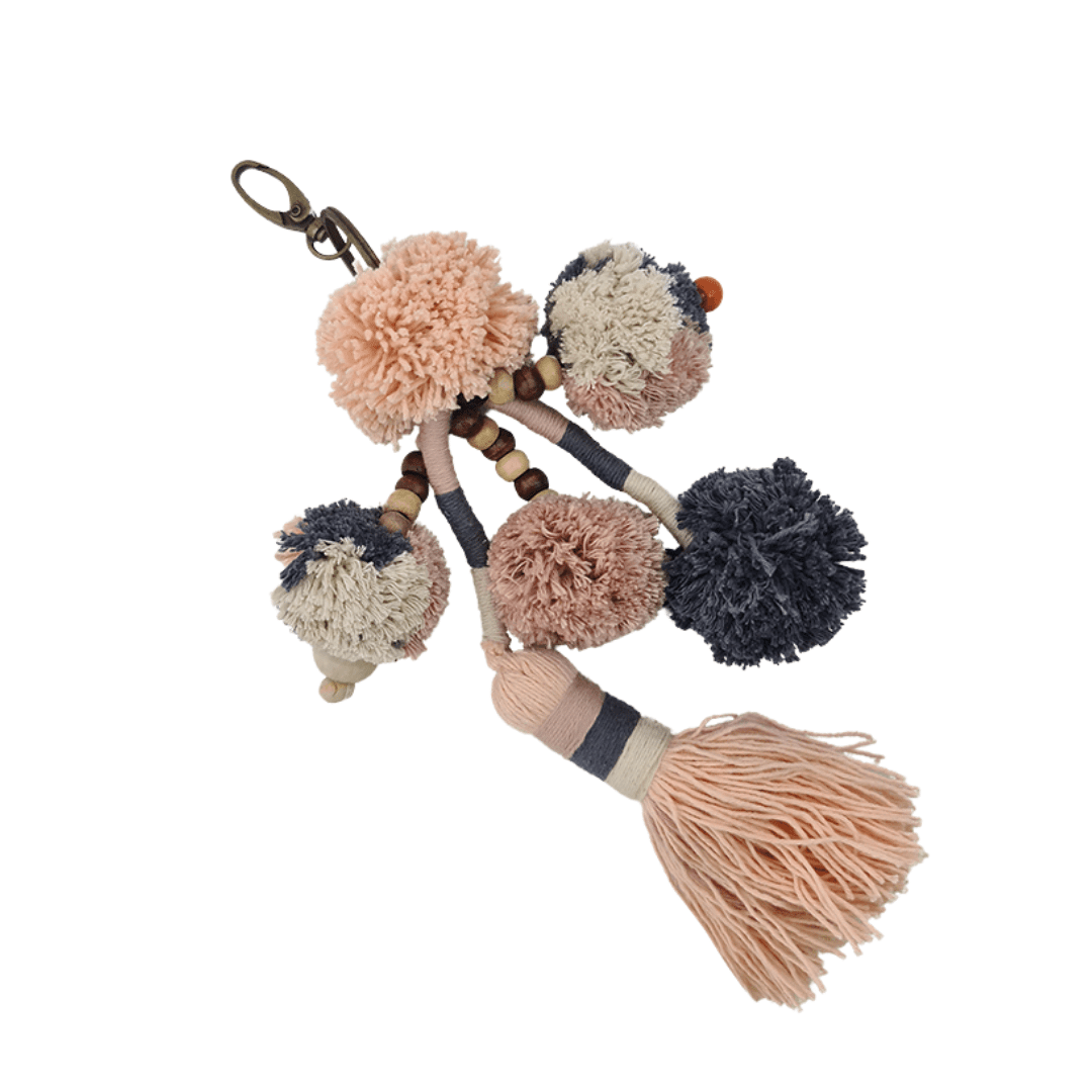 Keyring Carnival – Pom Pom Tassel Charm (11 Colours)