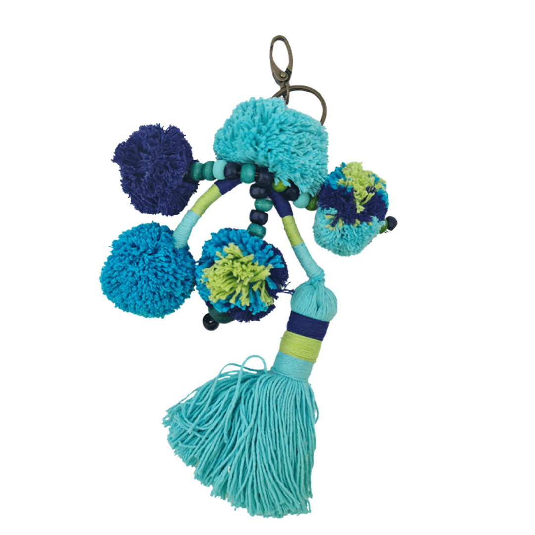 Keyring Carnival – Pom Pom Tassel Charm (11 Colours)