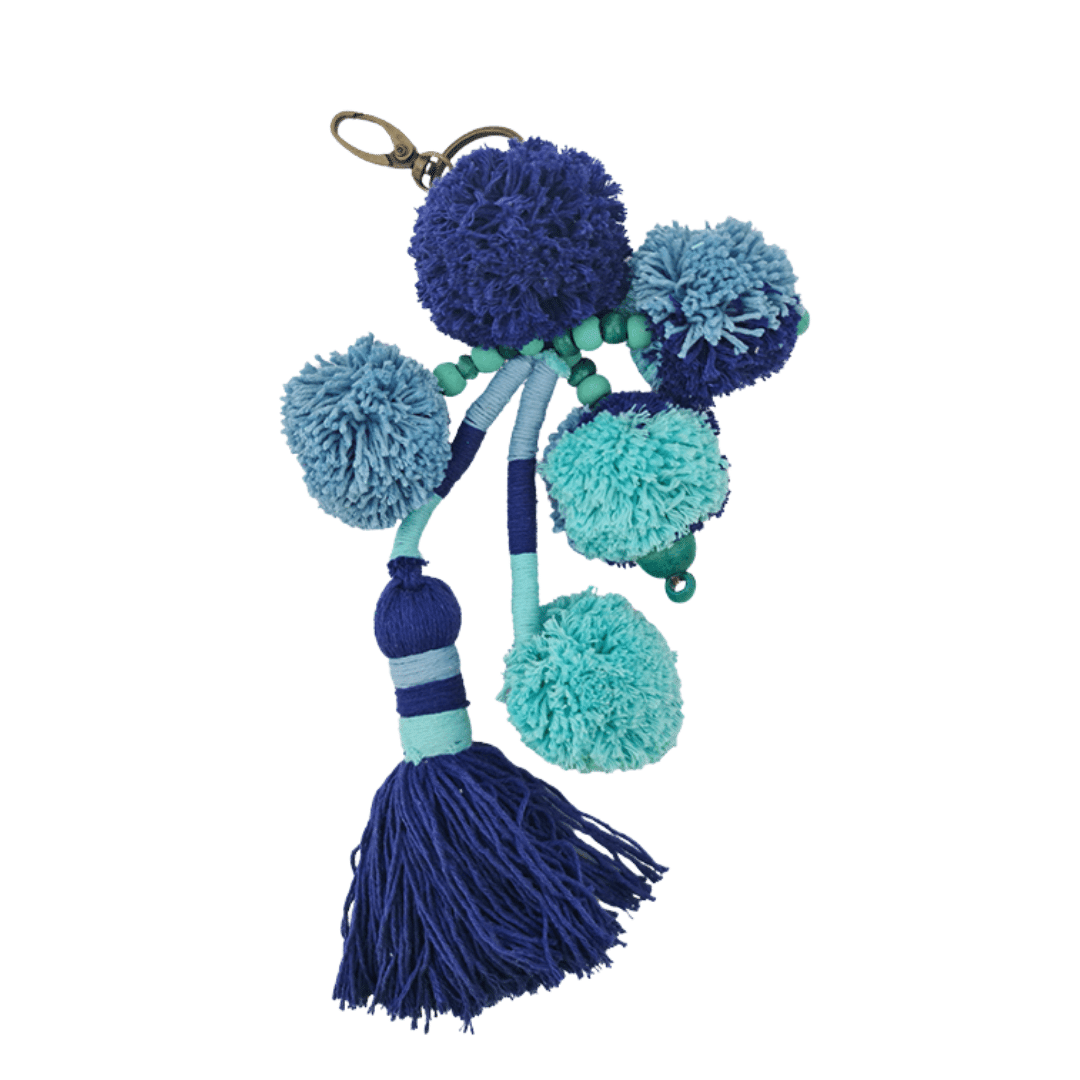 Keyring Carnival – Pom Pom Tassel Charm (11 Colours)