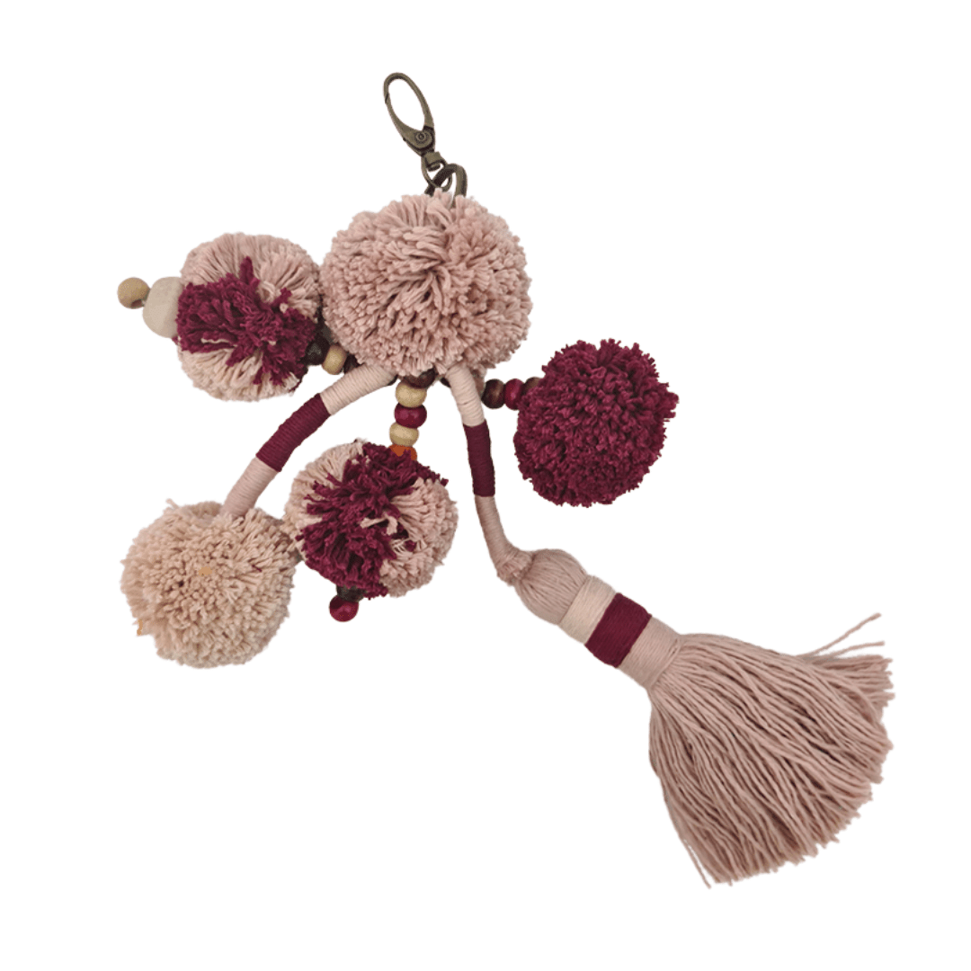 Keyring Carnival – Pom Pom Tassel Charm (11 Colours)