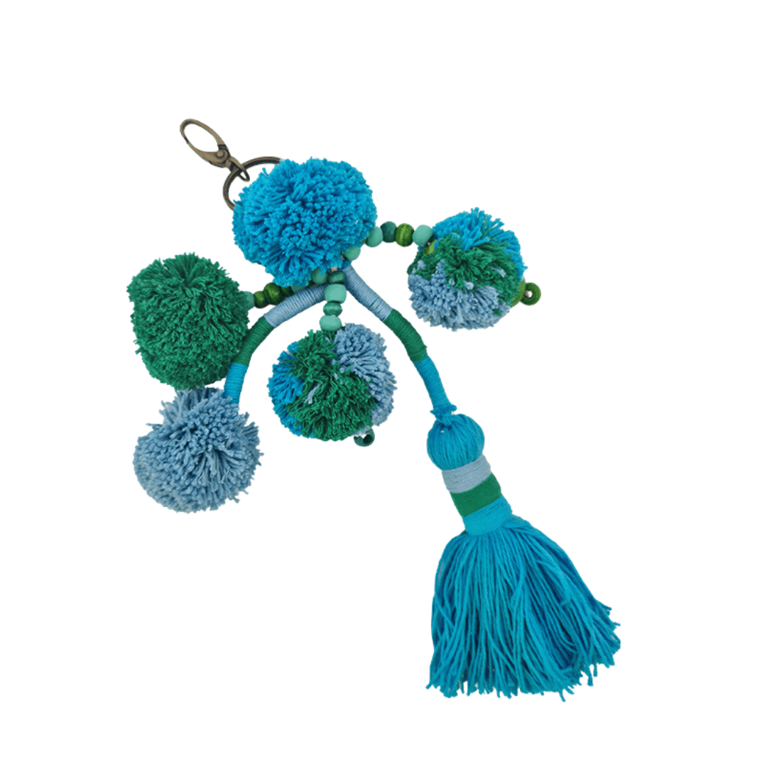 Keyring Carnival – Pom Pom Tassel Charm (11 Colours)