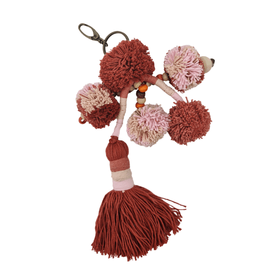 Keyring Carnival – Pom Pom Tassel Charm (11 Colours)