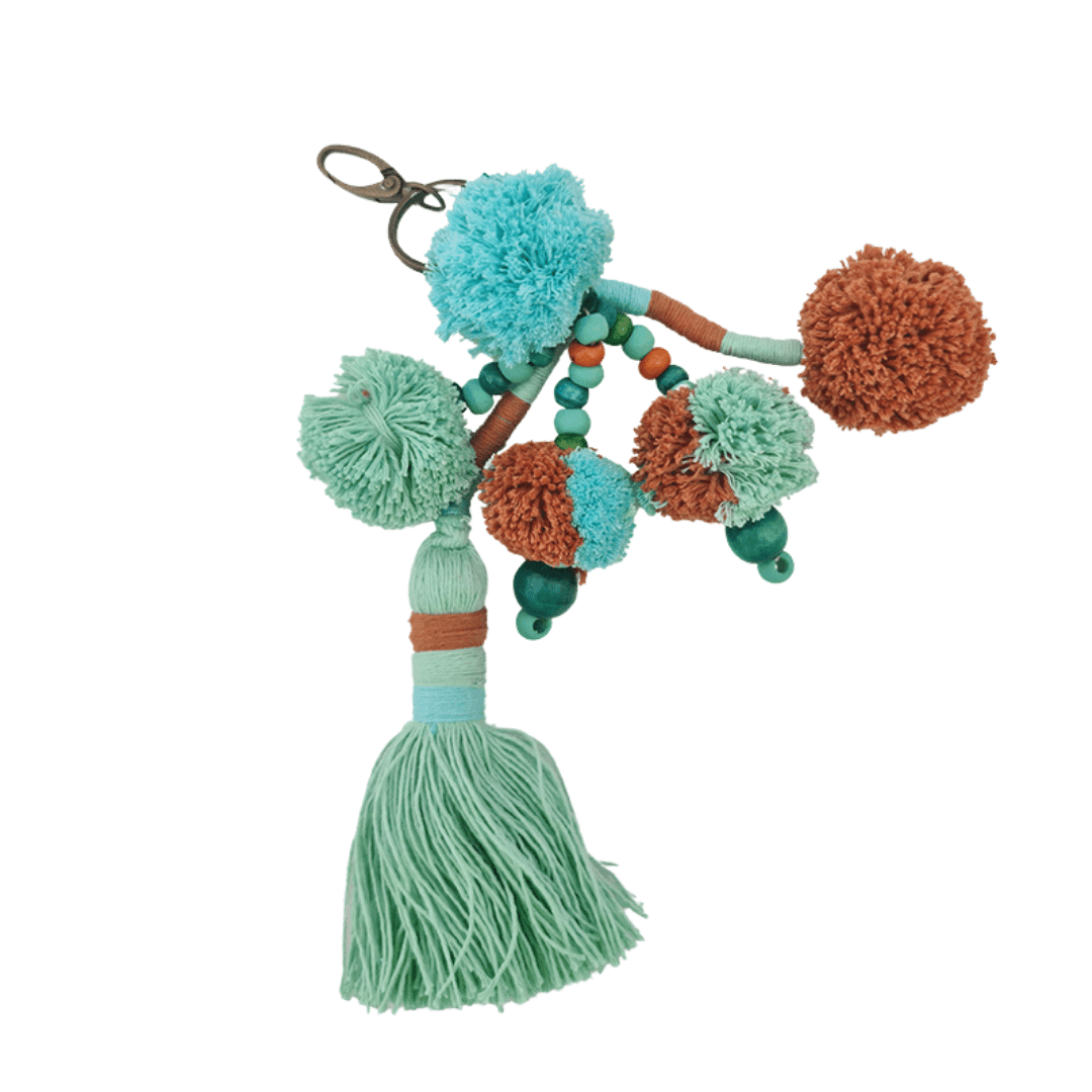 Keyring Carnival – Pom Pom Tassel Charm (11 Colours)