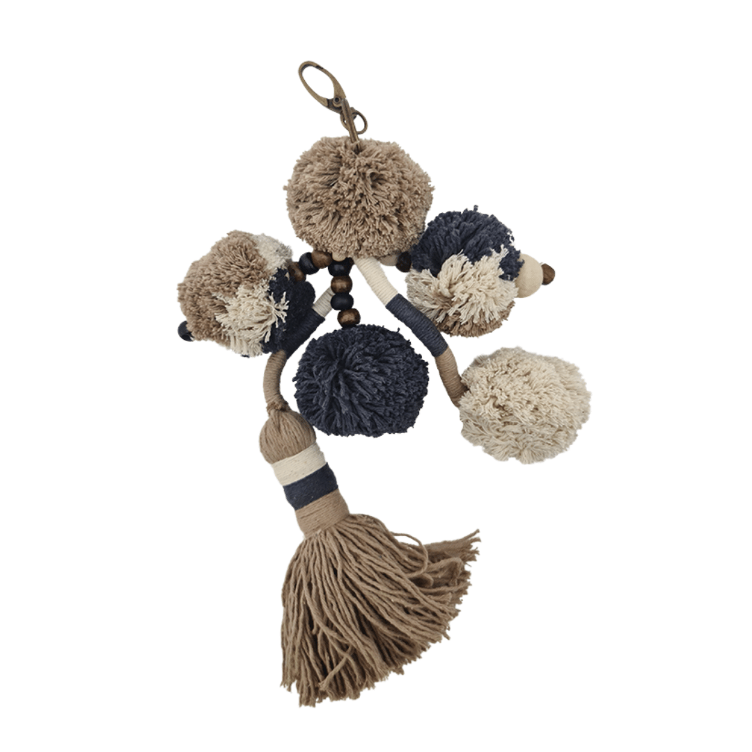 Keyring Carnival – Pom Pom Tassel Charm (11 Colours)
