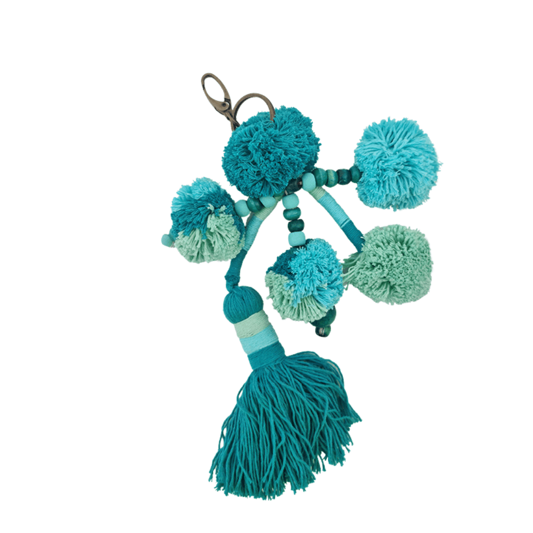 Keyring Carnival – Pom Pom Tassel Charm (11 Colours)