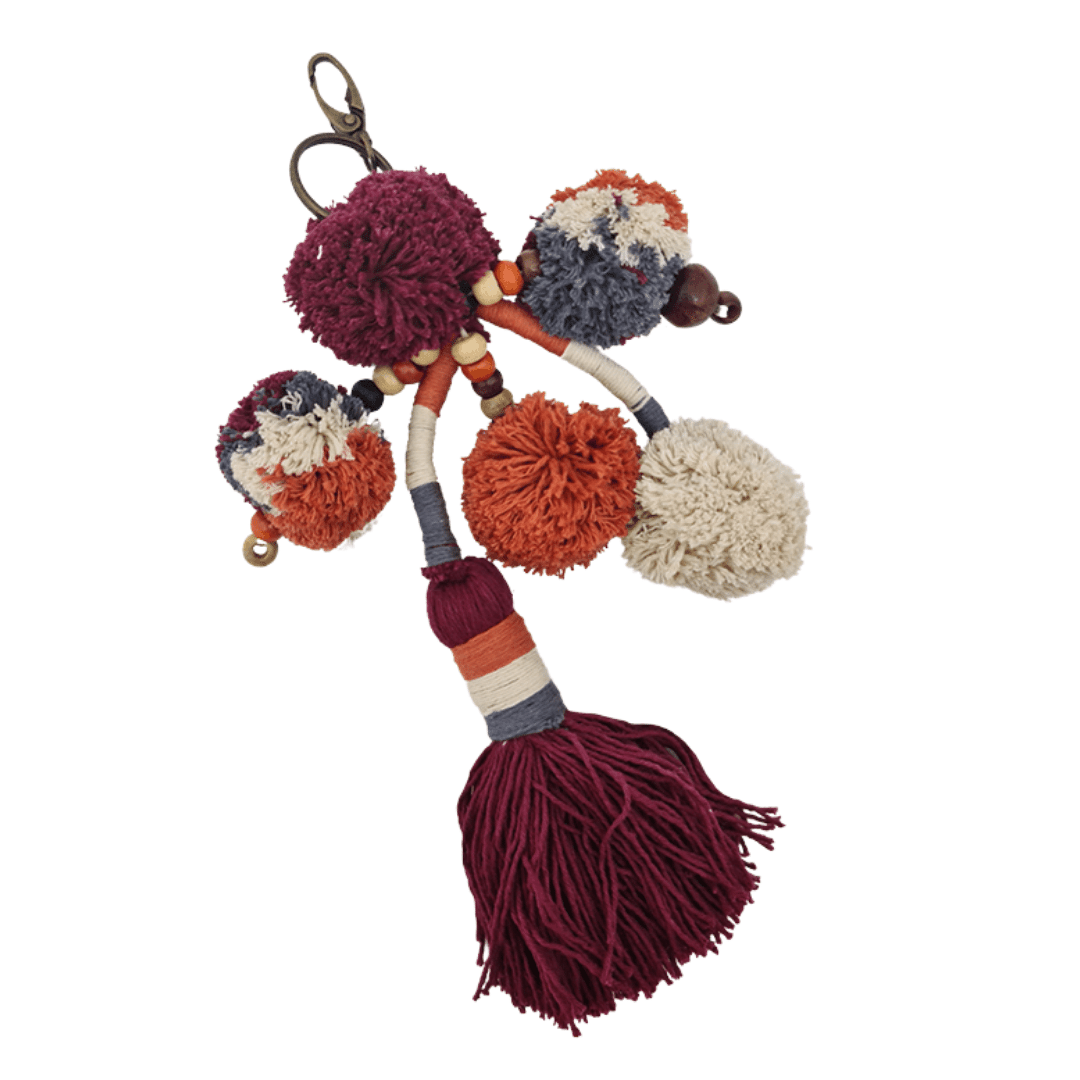 Keyring Carnival – Pom Pom Tassel Charm (11 Colours)