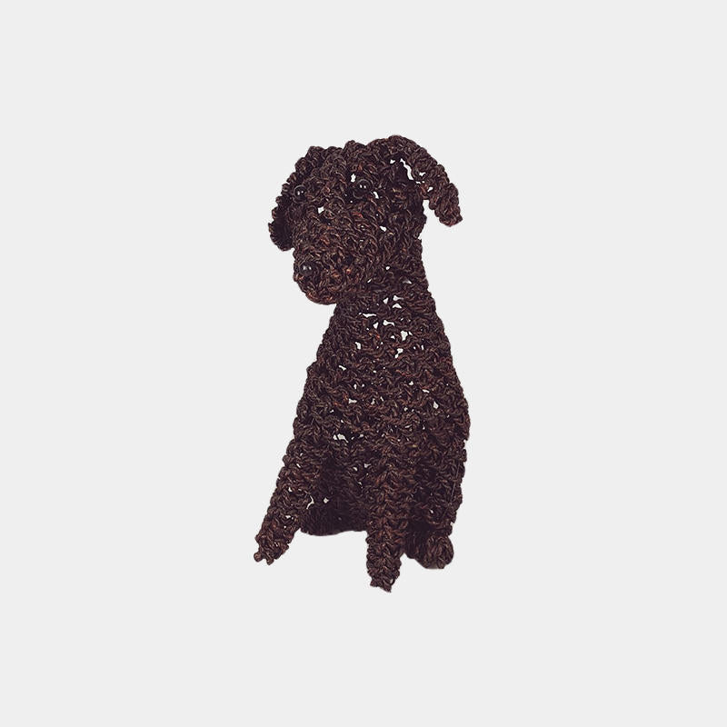 Rope Puppy Chocolate – Handwoven Dog Decor in 3 Sizes | ColCam Wholesale