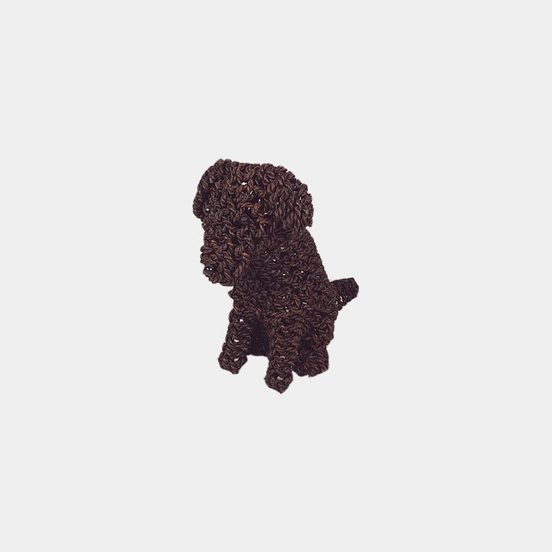 Rope Puppy Chocolate – Handwoven Dog Decor in 3 Sizes | ColCam Wholesale