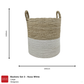Laundry Baskets Set 3 Nusa White
