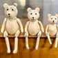 Vintage Marionette Bear Set – Albizia Wood (Set of 3)