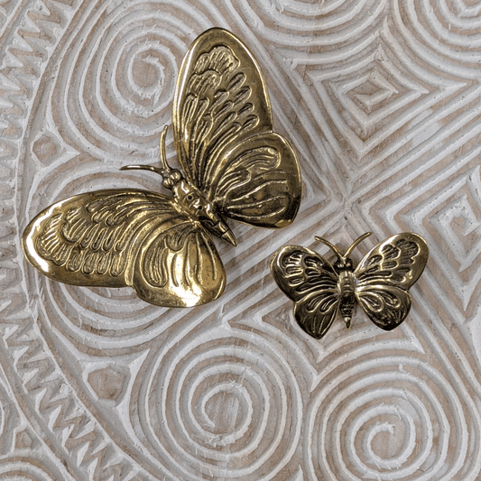 Brass Butterfly – Monarch Design | Handcrafted Wall Decor | Two sizes