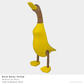 Daisy Duck – Painted Teak & Bamboo Root (4 Colours Available)