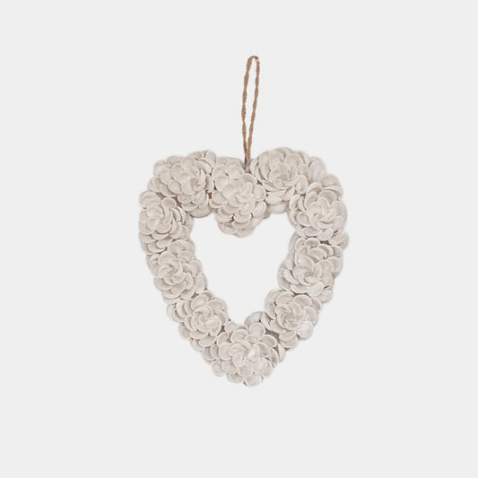Shell Heart - Frangipani Design