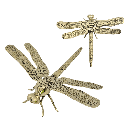 Brass Dragonfly – Polished Gold (5 Sizes Available)