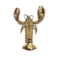 Brass Lobster Sculpture – Solid Brass (3 Sizes Available)