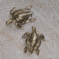 Brass Turtle Sculpture – Solid Polished Brass (3 Sizes Available)