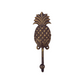 Pineapple Leaf Wall Hook – Antique Brass (4 Sizes Available)