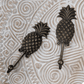 Pineapple Leaf Wall Hook – Antique Brass (4 Sizes Available)