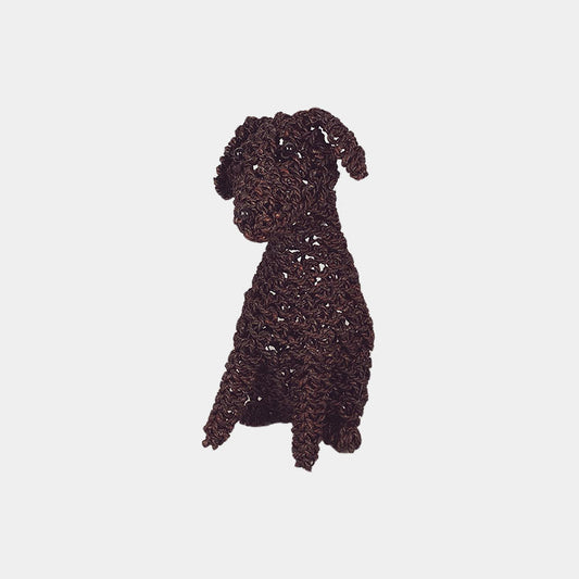 Rope Puppy Chocolate – Handwoven Dog Decor in 3 Sizes | ColCam Wholesale
